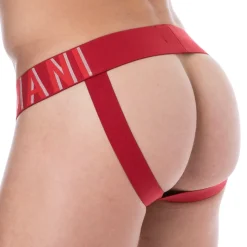 Jock Strap Megalogo Coton Rouge