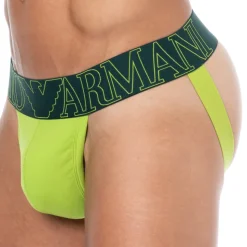 Jock Strap Megalogo Coton Citron Vert