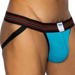 Jock Strap Mesh Bleu Paon