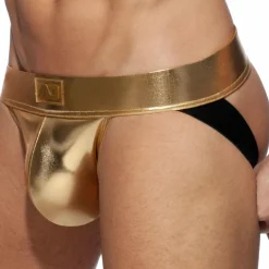 Jock Strap Metallic Or