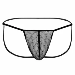 Jock Strap Micro Dentelle Noir