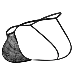 Jock Strap Micro Dentelle Noir