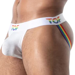 Jock Strap Pride Joyful Blanc
