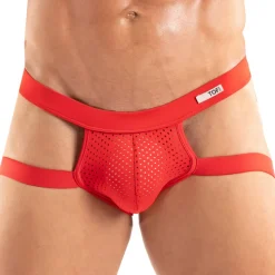 Jock Strap Tentation Microfibre Rouge