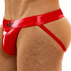 Jock Strap Viral Vinyle Rouge