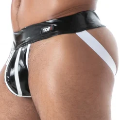 Jock Strap Zippé en Latex Seconde Peau Noir