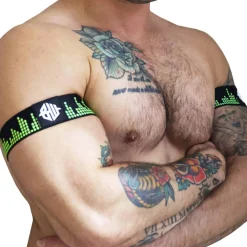 Lot de 2 Brassard Equalizer Noir - Vert Fluo