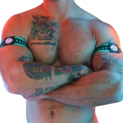 Lot de 2 Brassards Daddy's Favorite Vert - Noir