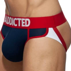 Lot de 3 Jock Straps Second Skin Blanc - Marine - Bleu Roi