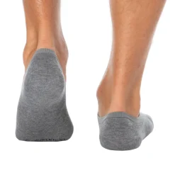 Lot de 3 Paires de Chaussettes Invisibles High Cut - Gris Chiné - Anthracite - Noir