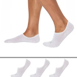 Lot de 3 Paires de Chaussettes Invisibles High Cut Blanches