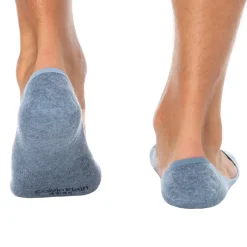 Lot de 3 Paires de Chaussettes Invisibles Mid Cut Bleu Denim