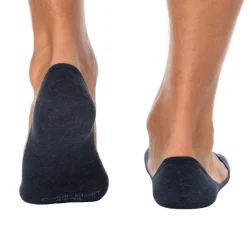 Lot de 3 Paires de Chaussettes Invisibles Mid Cut Bleu Denim