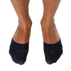 Lot de 3 Paires de Chaussettes Invisibles Mid Cut Bleu Denim