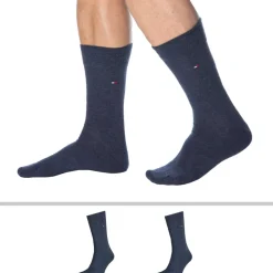Lot de 2 Paires de Chaussettes Classiques Coton Bleu Jeans