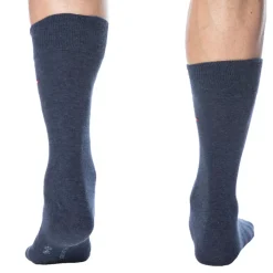 Lot de 2 Paires de Chaussettes Classiques Coton Bleu Jeans