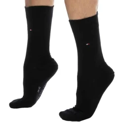Lot de 2 Paires de Chaussettes Classiques Coton Noires