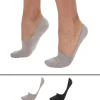Lot de 2 Paires de Chaussettes Invisibles Luca Gris Clair - Anthracite