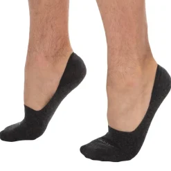 Lot de 2 Paires de Chaussettes Invisibles Luca Gris Clair - Anthracite