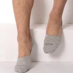 Lot de 2 Paires de Chaussettes Invisibles Luca Gris Clair - Anthracite