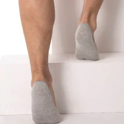 Lot de 2 Paires de Chaussettes Invisibles Luca Gris Clair - Anthracite