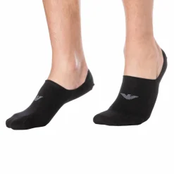 Lot de 3 Paires de Chaussettes Invisibles Casual Cotton Noires