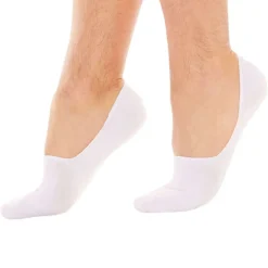 Lot de 2 Paires de Chaussettes Invisibles Luca Blanches