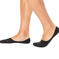 Lot de 3 Paires de Chaussettes Invisibles Mid Cut Noires