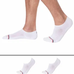 Lot de 2 Paires de Chaussettes Invisibles Tommy Jeans Blanches