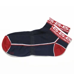 Lot de 3 Paires de Socquettes Sport Marines - Rouges - Blanches