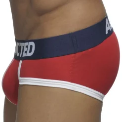 Lot de 3 Slips Basic Rouge - Gris - Bleu