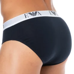 Lot de 3 Slips Bold Monogram Coton Bleu Marine