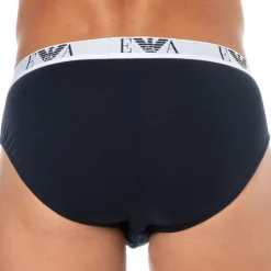 Lot de 3 Slips Bold Monogram Coton Bleu Marine