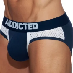 Lot de 3 Slips Combi Mesh Noir - Rouge - Bleu Marine