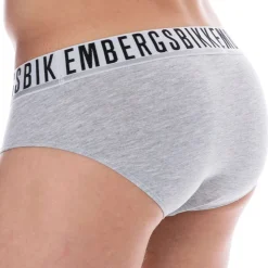 Lot de 2 Slips Essential Coton Gris Chiné