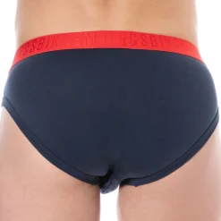 Lot de 3 Slips Fashion Bicolor Coton Noir - Blanc - Marine