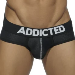 Lot de 3 Slips Mesh Push Up Blanc - Bleu Marine - Noir