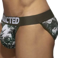 Lot de 2 Slips Tangas Mesh Tropicana Bleu - Kaki