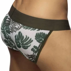 Lot de 2 Slips Tangas Mesh Tropicana Bleu - Kaki
