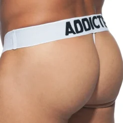 Lot de 3 Strings Mesh Push Up Noir - Marine - Blanc