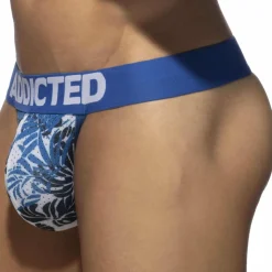 Lot de 2 Strings Mesh Tropicana Bleu - Kaki