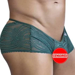 Mini Boxer Dentelle Vert