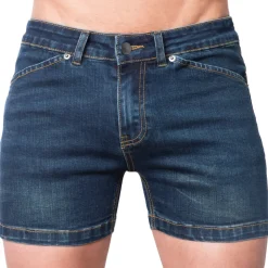 Mini Short Jeans Original Super Push-Up Bleu Marine