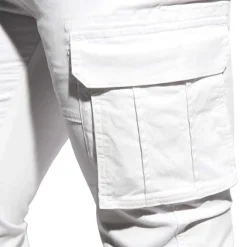Pantalon Cargo Blanc