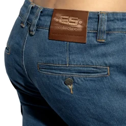 Pantalon Cargo Jeans Bleu Marine