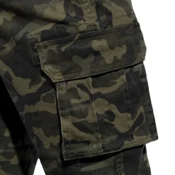 Pantalon Cargo Jeans Camouflage Kaki