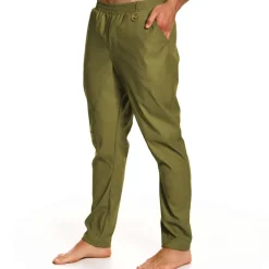 Pantalon Leather Simili Cuir Kaki