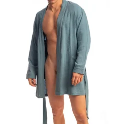 Robe de Chambre Palm Spring Bleu Alizé