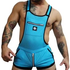 Salopette Futura Bleu Turquoise