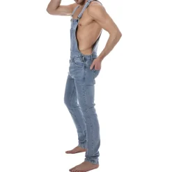 Salopette Longue Jeans Bleu Indigo